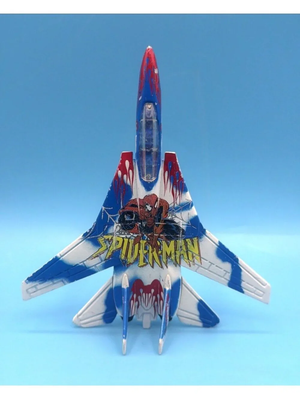 2002 Maisto Ultimate Marvel Air Force Spider-Man F-117A Nighthawk Die Cast Plane